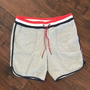Mossimo Supply Co Gray and Red Athletic Shorts with Elastic Waistband Sz M